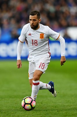 Jordi Alba Spain v France v Spain Paris 2017