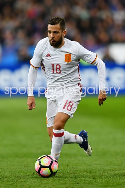 Jordi Alba Spain v France v Spain Paris 2017