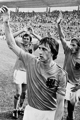Johnny Rep, Johan Cruyf, Johan Neeskens Holland 1974