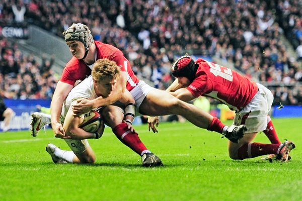 David Strettle near miss v Wales 2012