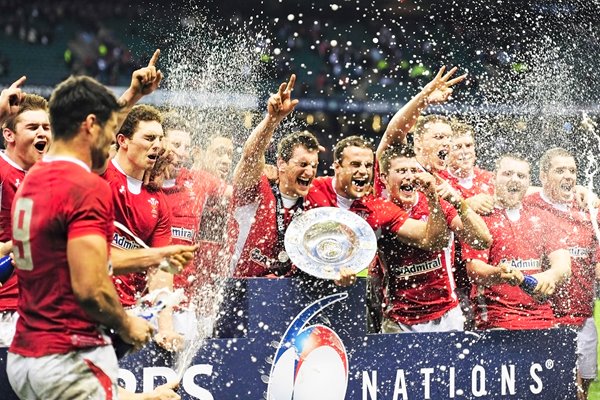 Wales celebrate Triple Crown 2012