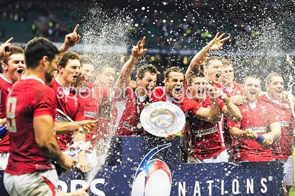 Wales celebrate Triple Crown 2012
