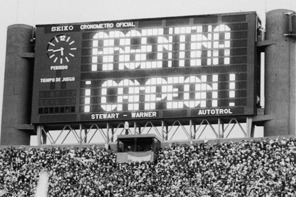 Argentina Campeon! Scoreboard 1978