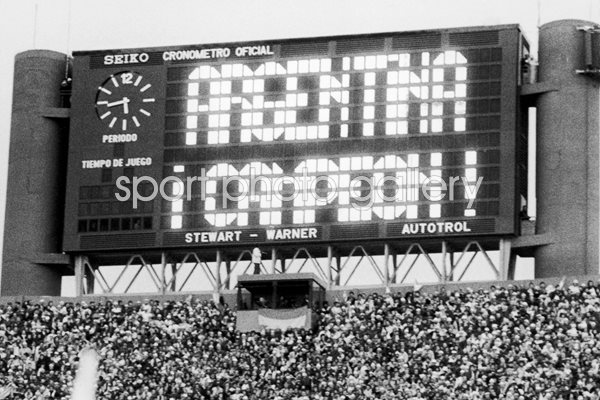 Argentina Campeon! Scoreboard 1978