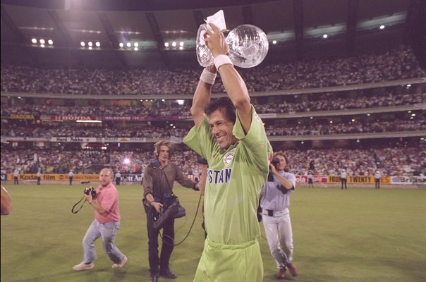 Imran Khan Pakistan World Cup Trophy 1992