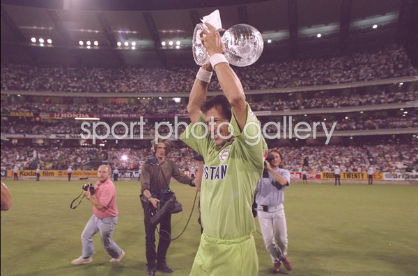 Imran Khan Pakistan World Cup Trophy 1992