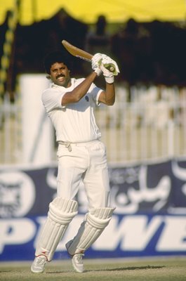 Kapil Dev India captain v Pakistan 1989