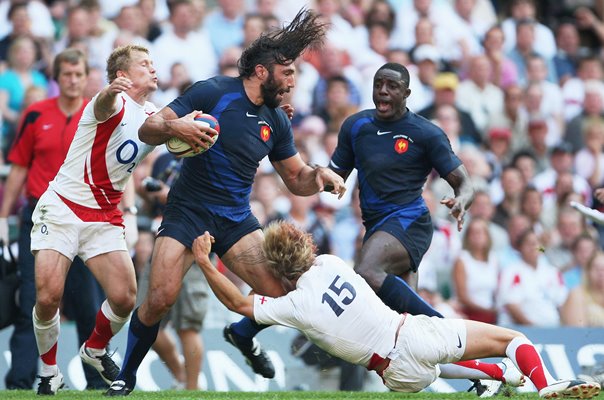 Sebastien Chabal France v England Twickenham 2007