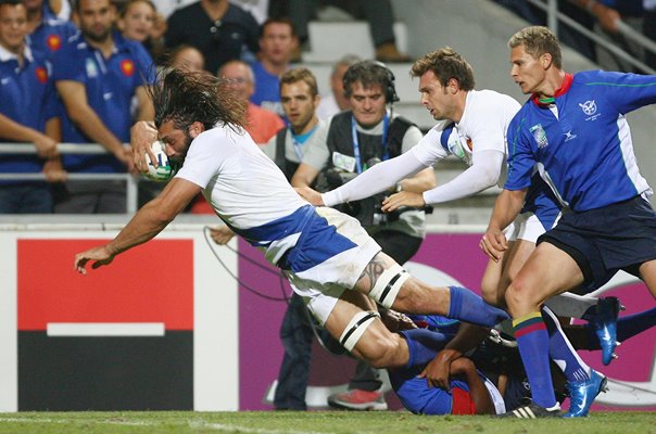 Sebastien Chabal France v Namibia World Cup 2007