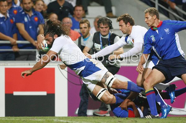 Sebastien Chabal France v Namibia World Cup 2007