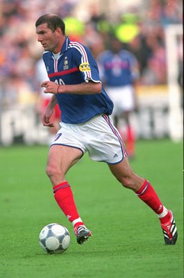 Zinedine Zidane France v Denmark Euro 2000
