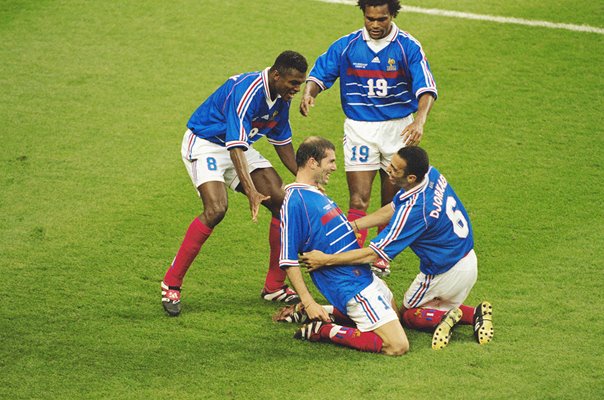 Zinedine Zidane France v Brazil World Cup Final 1998
