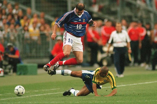 Zinedine Zidane France v Brazil World Cup Final 1998