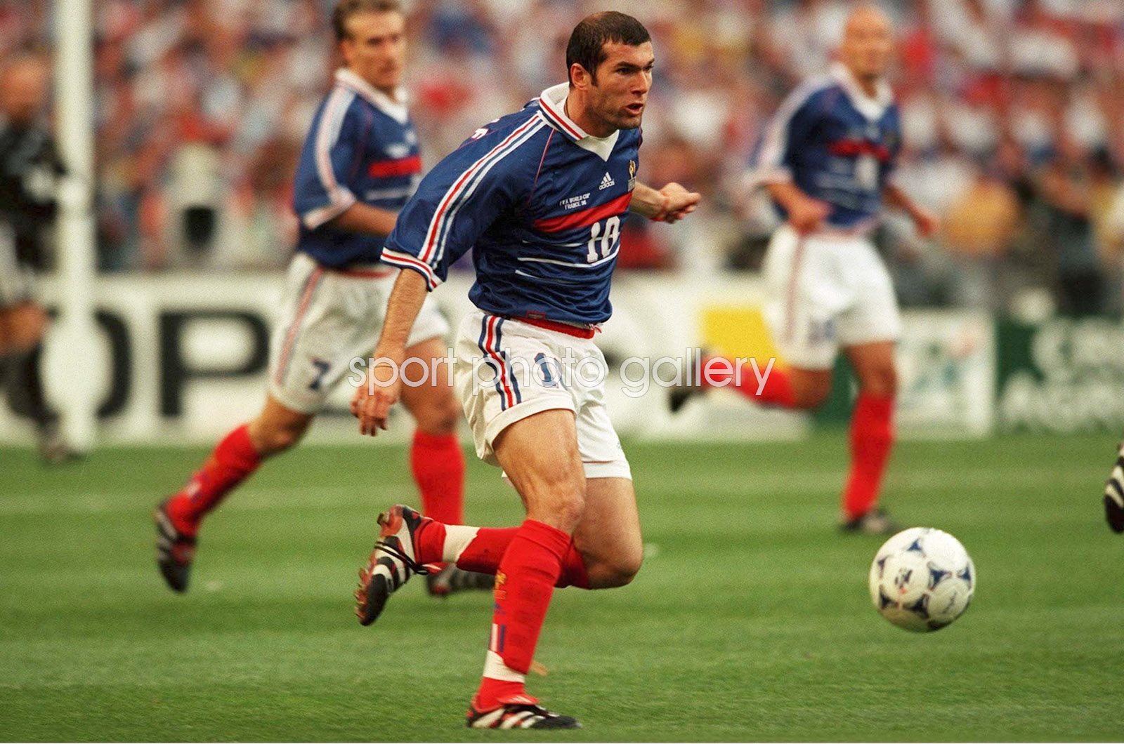World Cup 1998 Print Football Posters Zinedene Zidane World Cup 1998 Print Football Posters Zinedene Zidane
