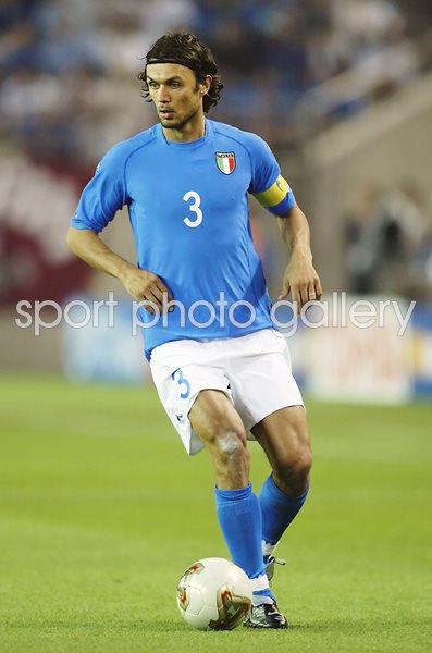 Paolo Maldini Italy v Croatia World Cup 2002