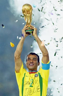 Cafu Brazil World Cup Champions 2002