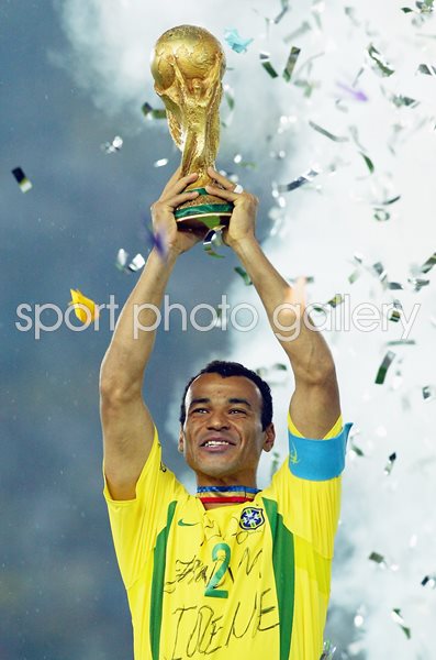 Cafu Brazil World Cup Champions 2002