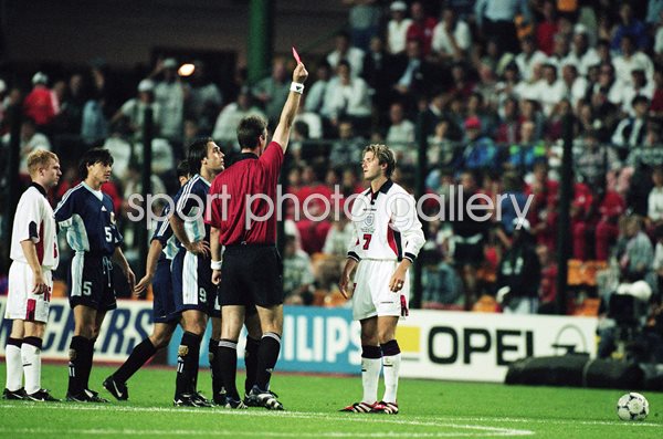 David Beckham Red Card v Argentina World Cup 1998