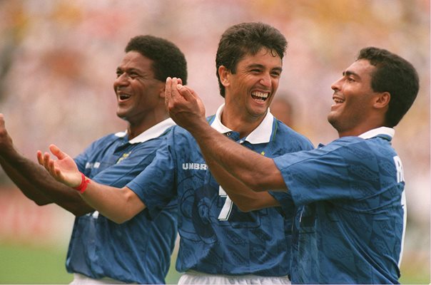 Bebeto & Romario Brazil Goal Celebration World Cup 1994