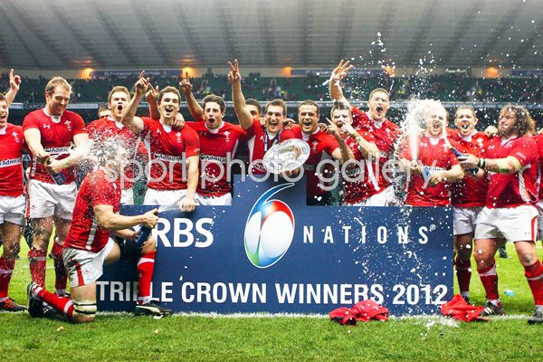 Wales Triple Crown Winners Twickenham 2012