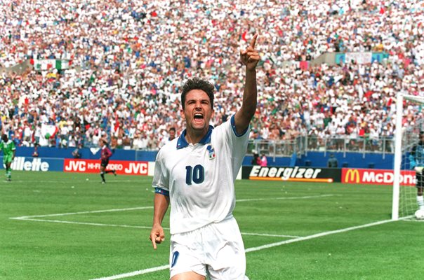 Roberto Baggio Italy v Nigeria World Cup 1994