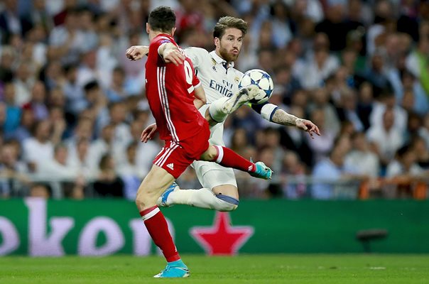 Sergio Ramos v Robert Lewandowski Champions League 2017