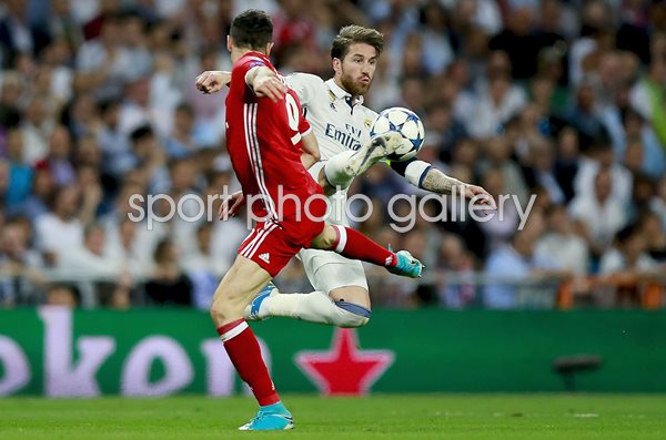 Sergio Ramos v Robert Lewandowski Champions League 2017