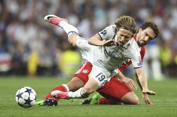 Luka Modric Real Madrid CF v Bayern Champions League 2017