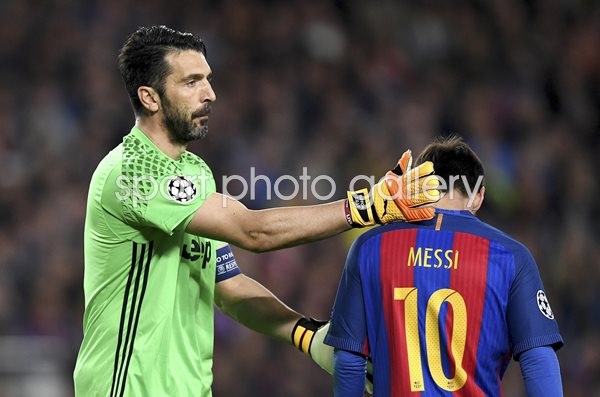 Gianluigi Buffon Juventus & Lionel Messi Barcelona 2017