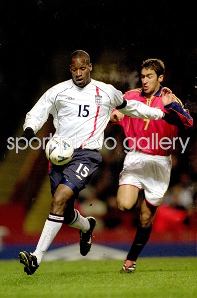 Ugo Ehiogu England v Raul Spain Villa Park 2001