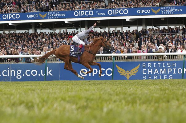 Frankie Dettori & Galileo Gold win 2000 Guineas Newmarket 2016