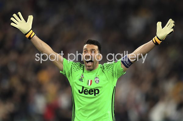 Gianluigi Buffon Juventus v Monaco Champions League 2017