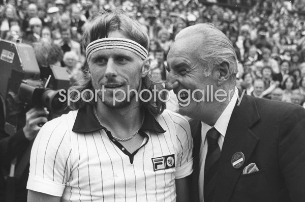 Fred Perry & Bjorn Borg Wimbledon 1978