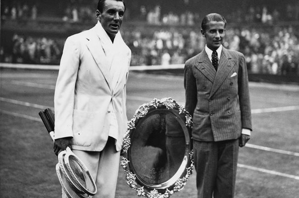 Fred Perry & Bunny Austin Davis Cup Wimbledon 1936