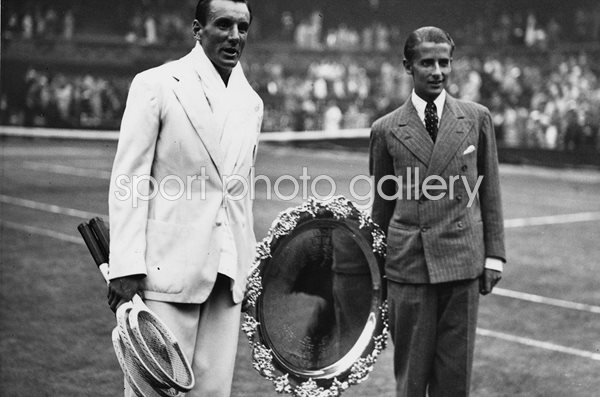 Fred Perry & Bunny Austin Davis Cup Wimbledon 1936