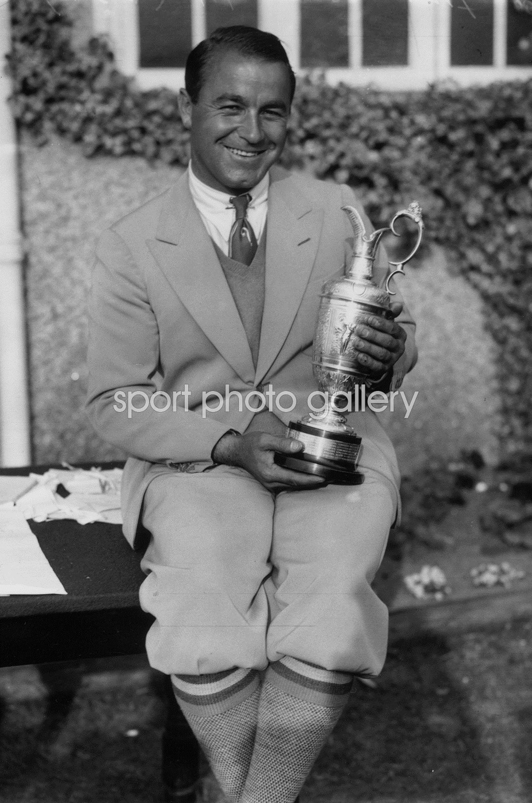 Gene Sarazen Open Champion Princes Sandwich 1932 Print Golf Posters 
