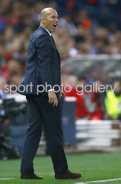 Zinedine Zidane Real Madrid v Atletico Champions League 2017