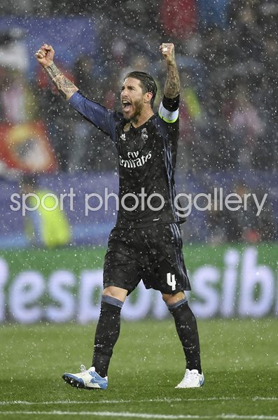 Sergio Ramos Real Madrid v Atletico Madrid Champions League 2017