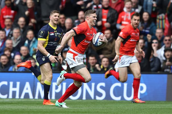 Chris Ashton Saracens scores v Clermont European Final 2017
