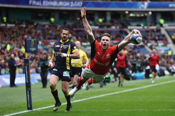 Chris Ashton Saracens scores v Clermont European Final 2017
