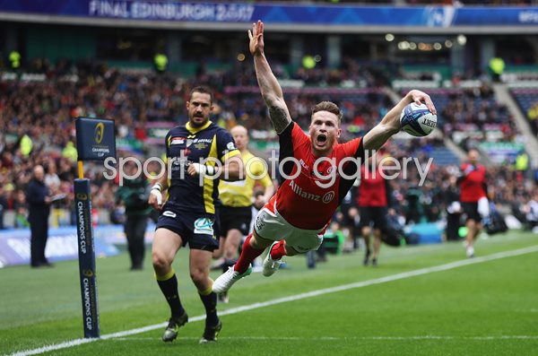 Chris Ashton Saracens scores v Clermont European Final 2017