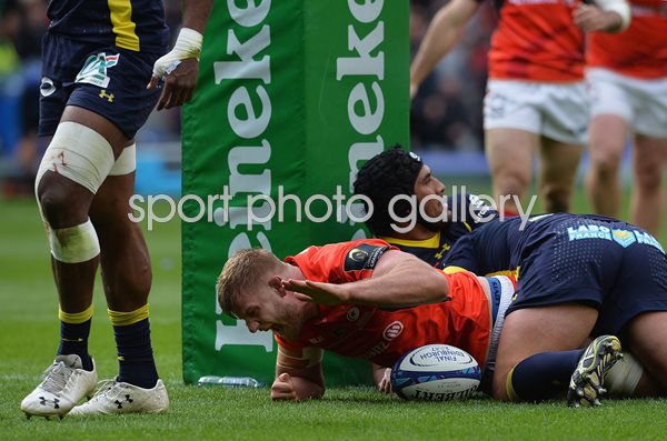George Kruis Saracens scores v Clermont European Final 2017