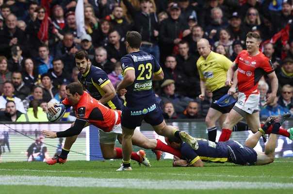 Alex Goode Saracens scores v Clermont European Cup Final 2017