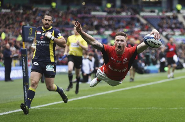 Chris Ashton Saracens scores European Cup Final 2017