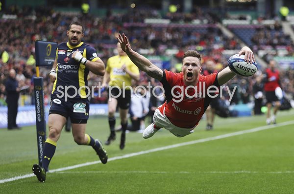 Chris Ashton Saracens scores European Cup Final 2017