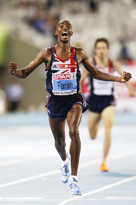 Mo Farah 10K Gold European Athletics Barcelona 2010