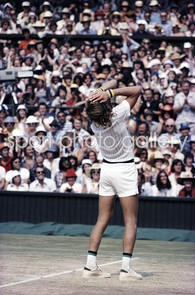 Bjorn Borg 1st Wimbledon Title Centre Court 1976