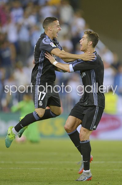 Cristiano Ronaldo & Lucas Vazquez Real Madrid La Liga Winners 2017