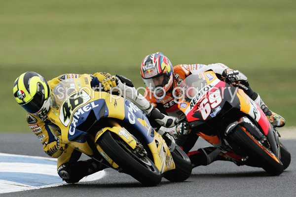 Valentino Rossi Nicky Hayden 2006 Australia MotoGP