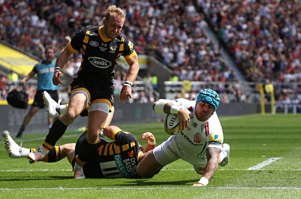 Jack Nowell Exeter Chiefs scores v Wasps Premiership Final 2017